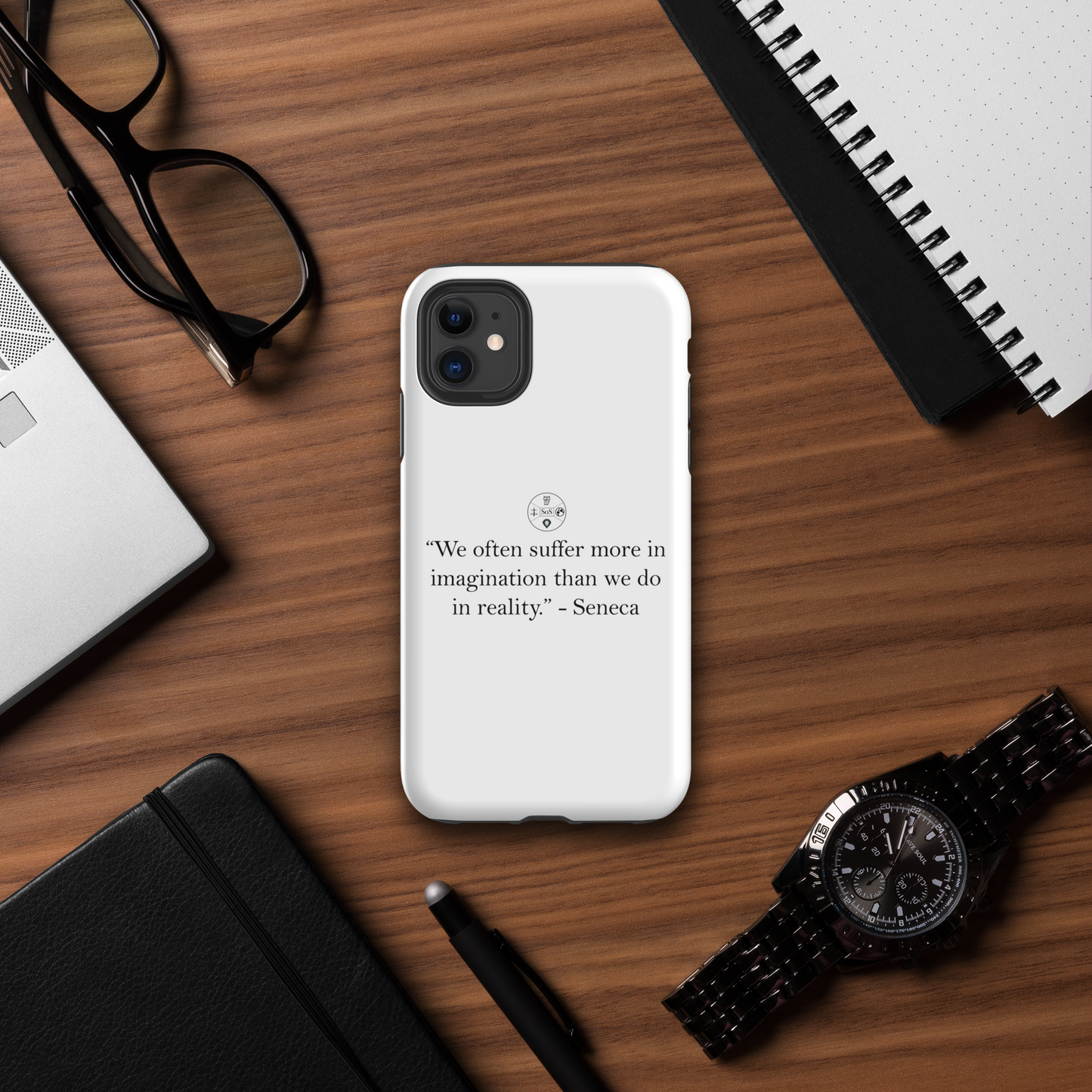 Seneca’s Stoic Wisdom – Dual-Layer iPhone® Tough Case | Stoic Philosophy Protection
