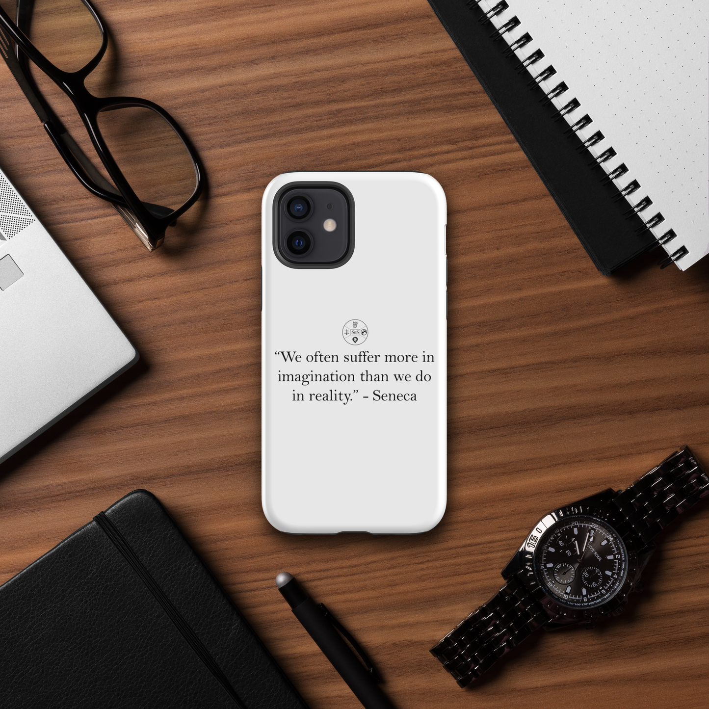 Seneca’s Stoic Wisdom – Dual-Layer iPhone® Tough Case | Stoic Philosophy Protection