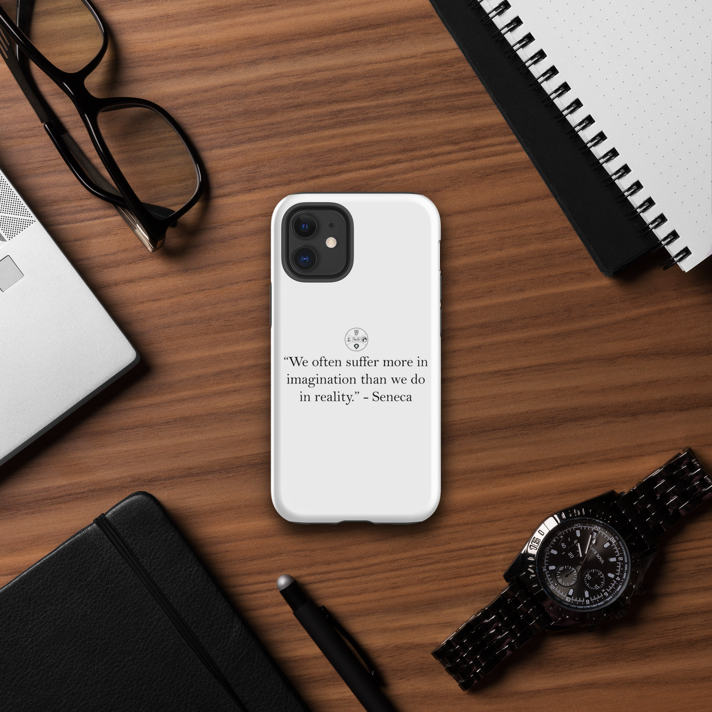 Seneca’s Stoic Wisdom – Dual-Layer iPhone® Tough Case | Stoic Philosophy Protection
