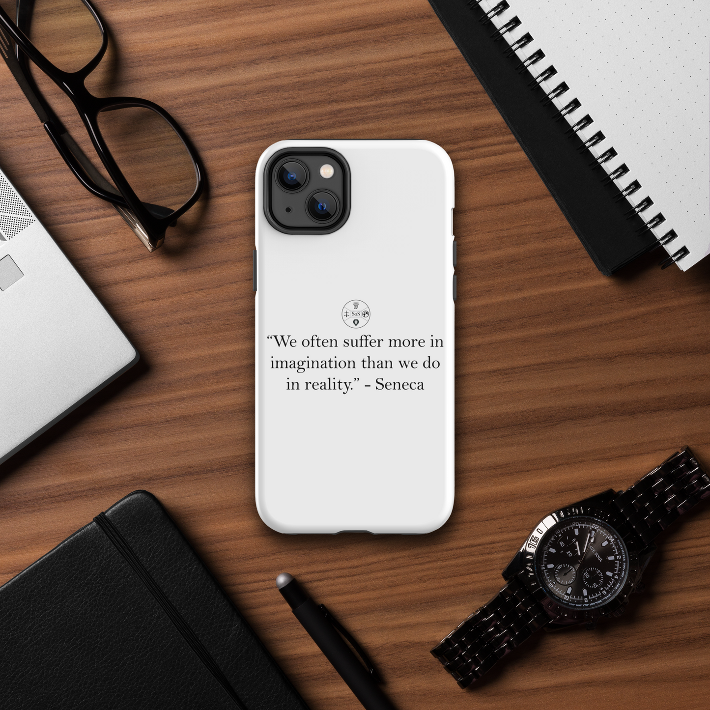 Seneca’s Stoic Wisdom – Dual-Layer iPhone® Tough Case | Stoic Philosophy Protection