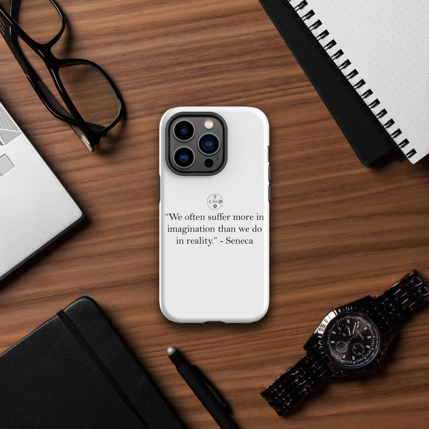 Seneca’s Stoic Wisdom – Dual-Layer iPhone® Tough Case | Stoic Philosophy Protection