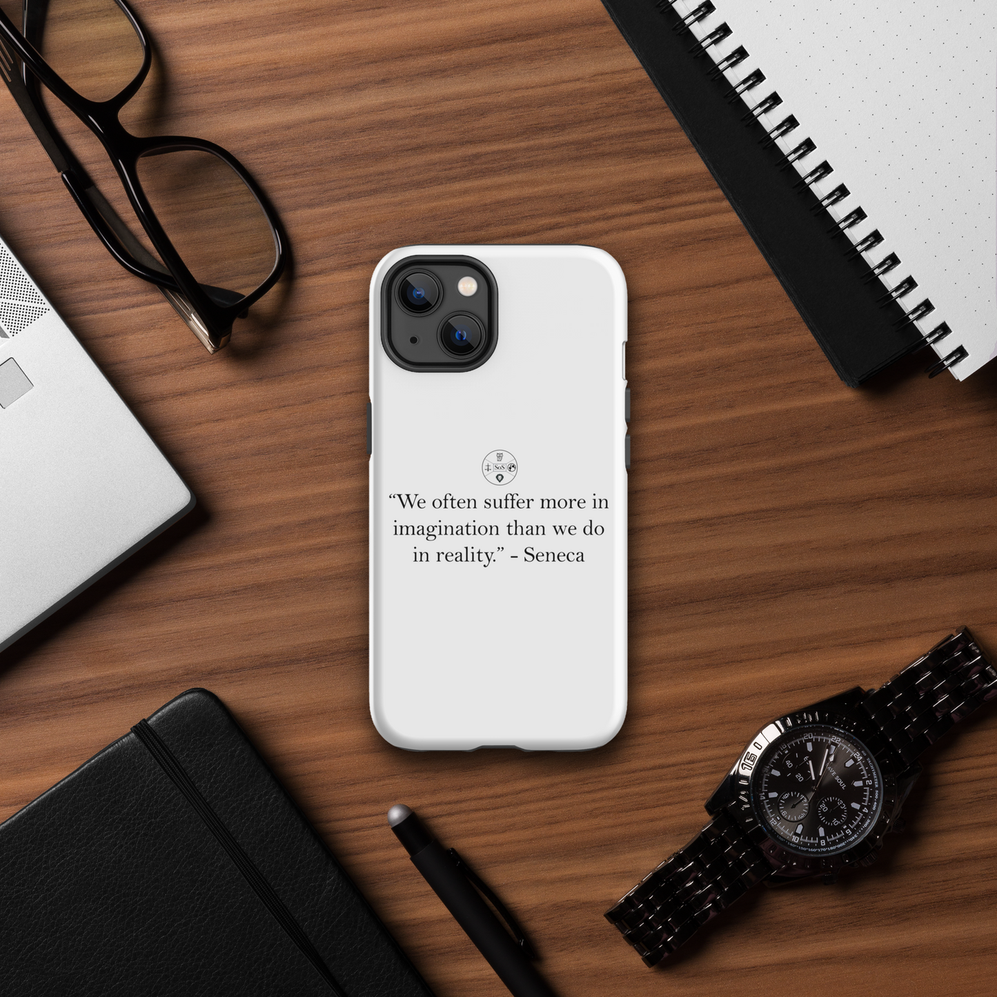 Seneca’s Stoic Wisdom – Dual-Layer iPhone® Tough Case | Stoic Philosophy Protection
