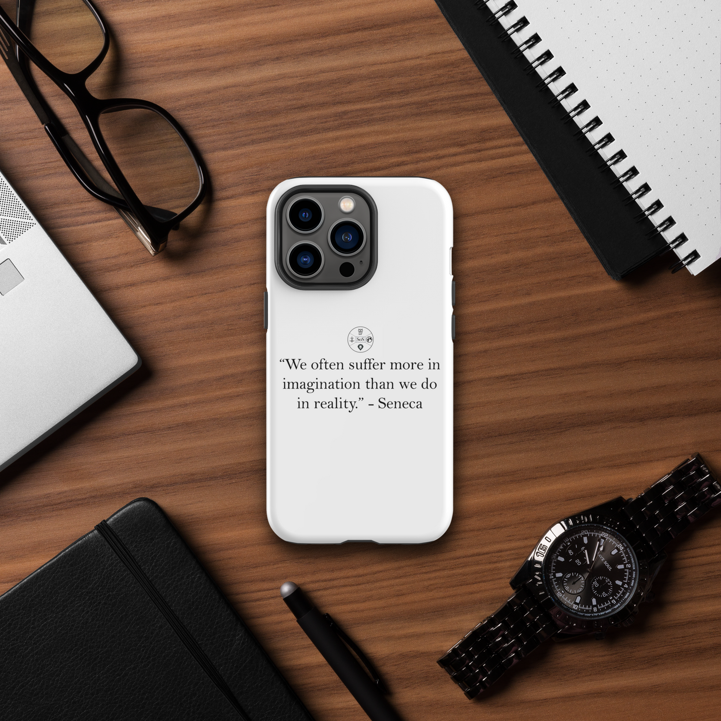 Seneca’s Stoic Wisdom – Dual-Layer iPhone® Tough Case | Stoic Philosophy Protection