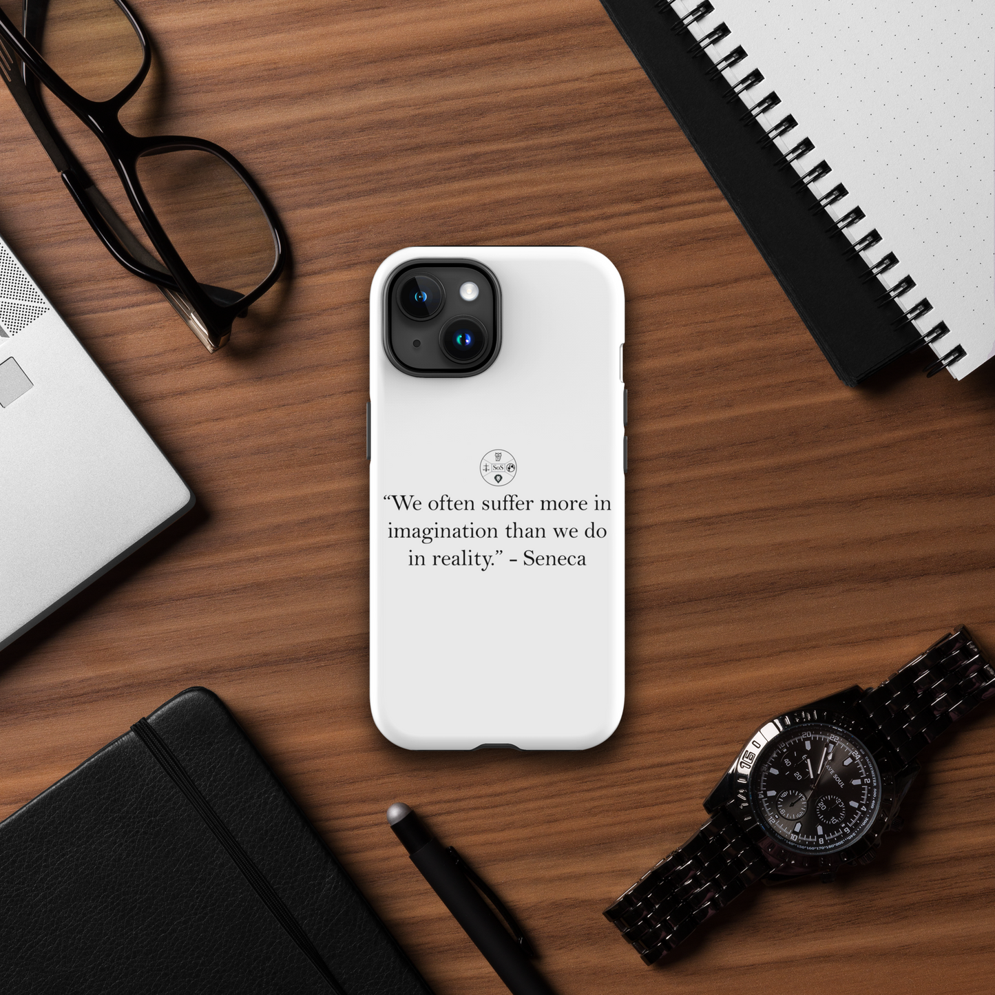 Seneca’s Stoic Wisdom – Dual-Layer iPhone® Tough Case | Stoic Philosophy Protection
