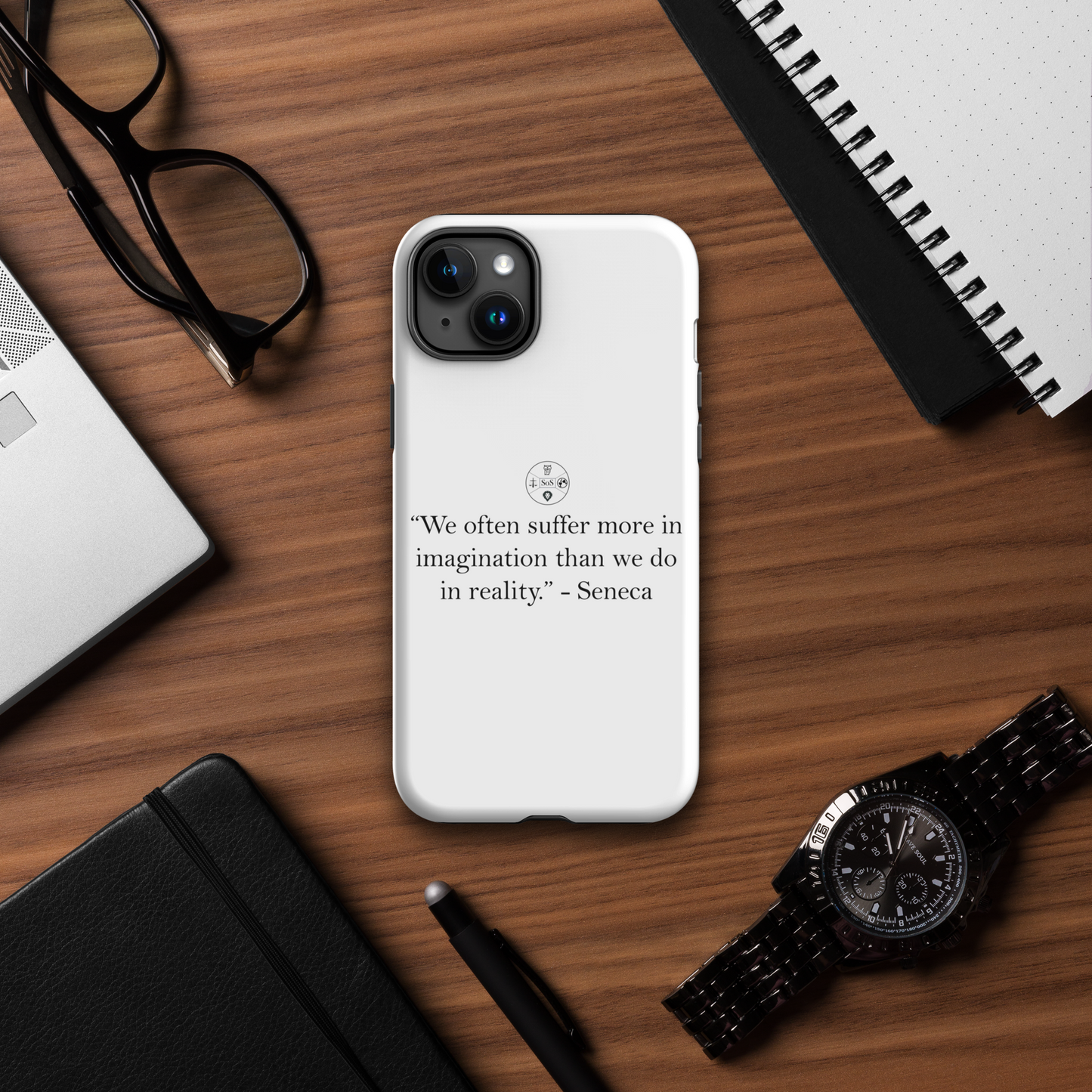 Seneca’s Stoic Wisdom – Dual-Layer iPhone® Tough Case | Stoic Philosophy Protection