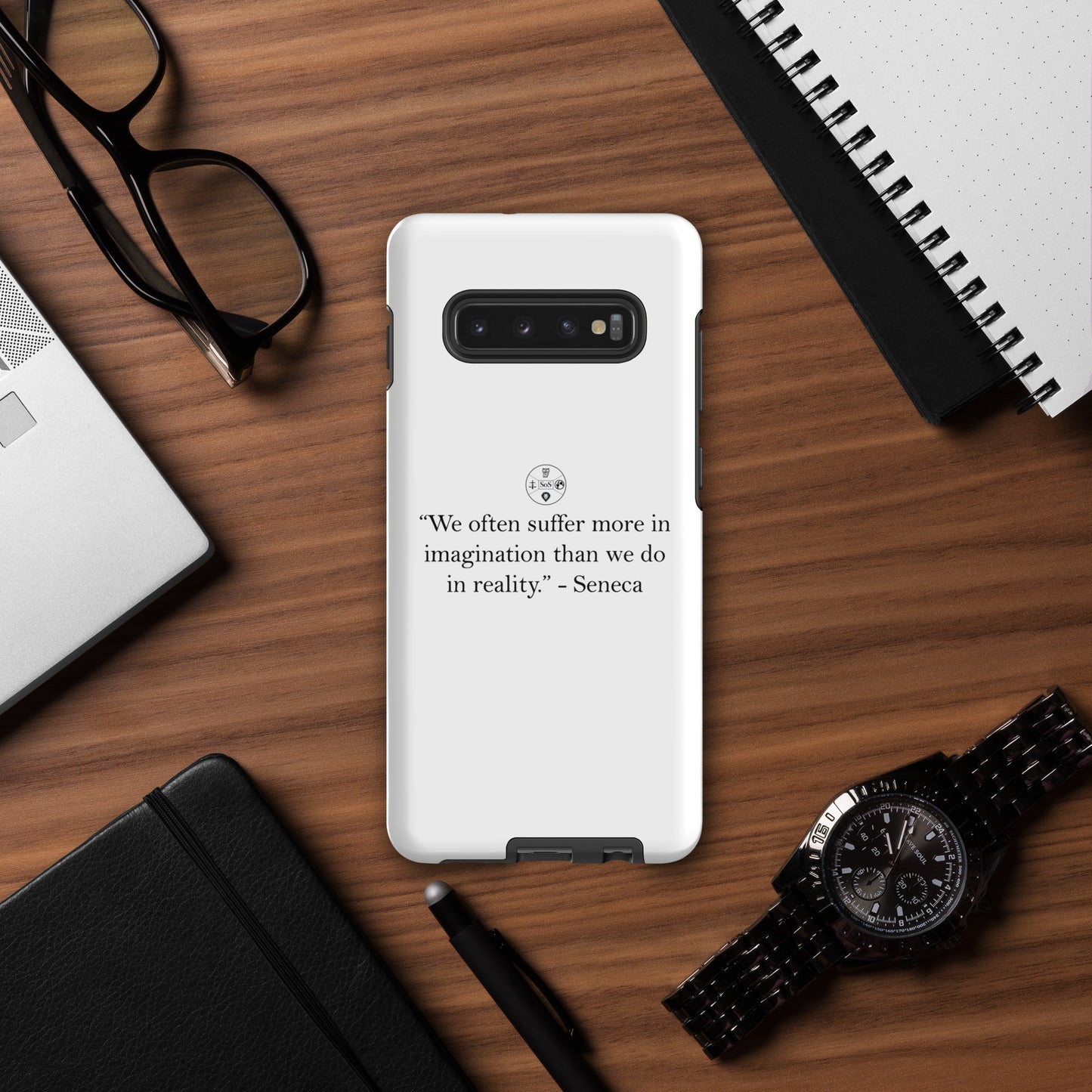 Seneca’s Wisdom – Stoic Philosophy Tough Case for Samsung® | Dual-Layer Protection