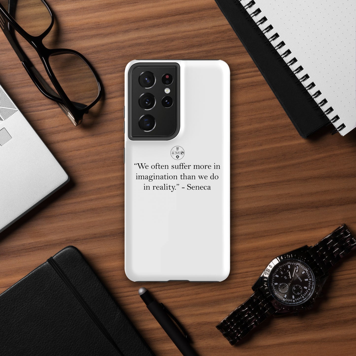 Seneca’s Wisdom – Stoic Philosophy Tough Case for Samsung® | Dual-Layer Protection