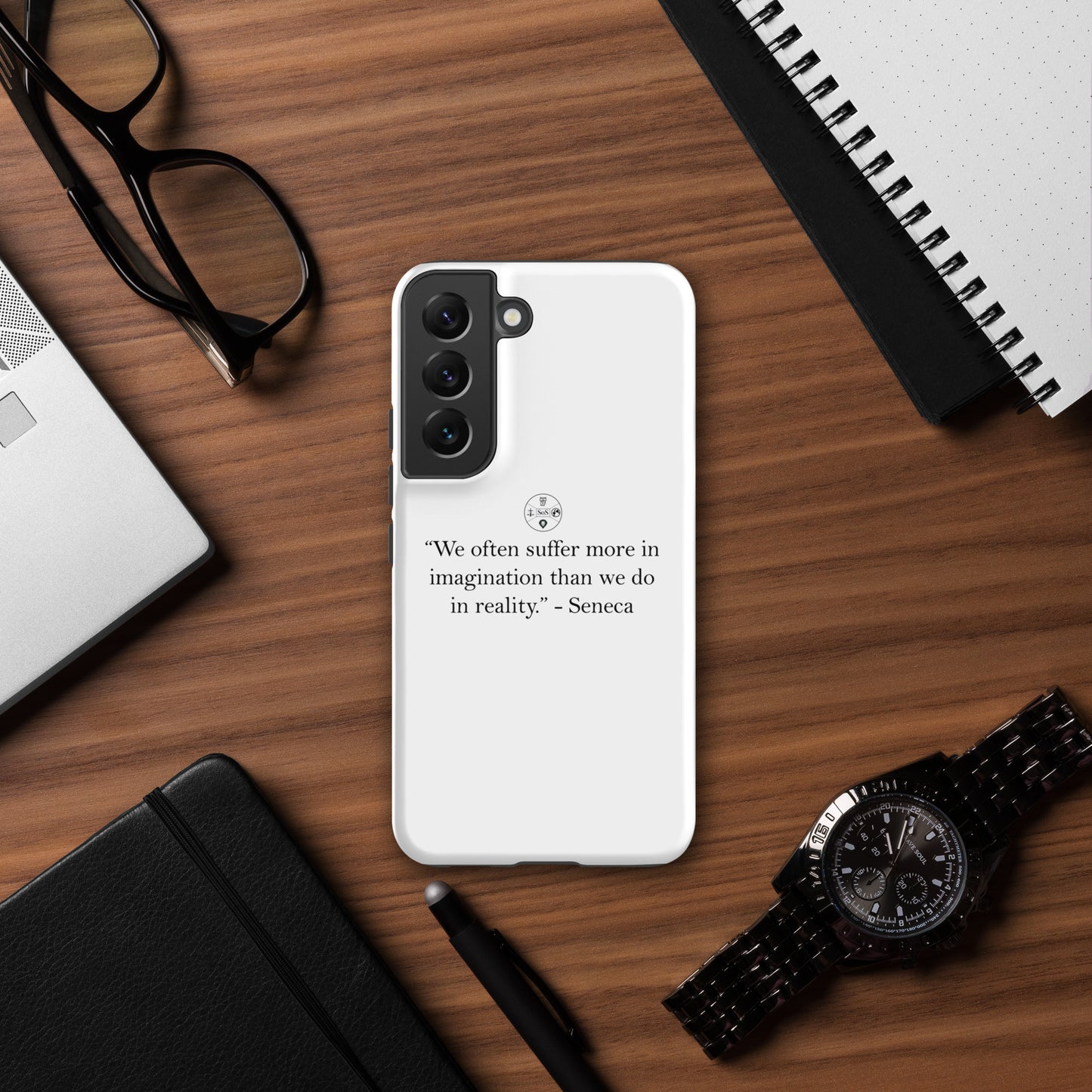 Seneca’s Wisdom – Stoic Philosophy Tough Case for Samsung® | Dual-Layer Protection