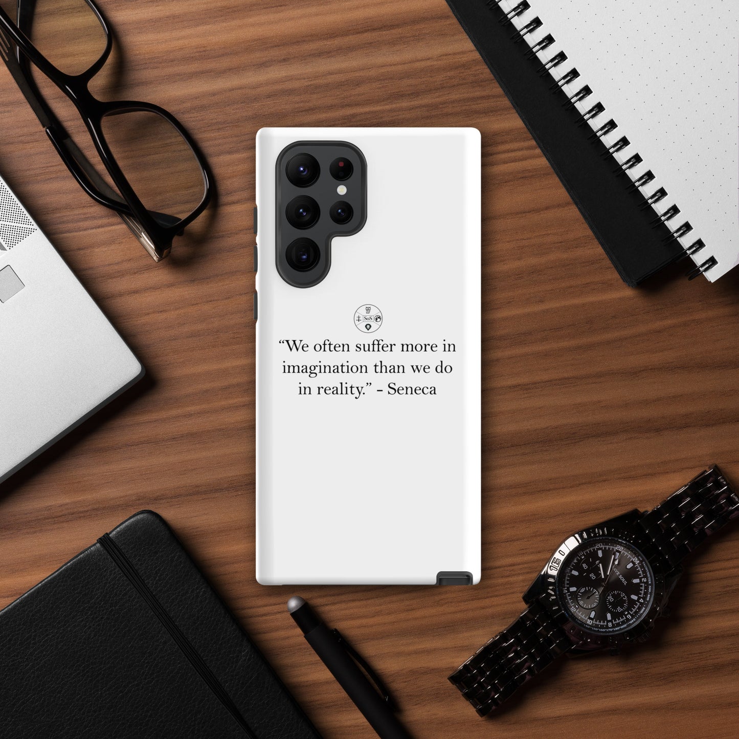 Seneca’s Wisdom – Stoic Philosophy Tough Case for Samsung® | Dual-Layer Protection
