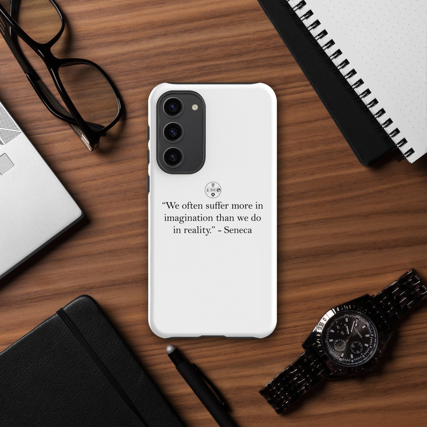 Seneca’s Wisdom – Stoic Philosophy Tough Case for Samsung® | Dual-Layer Protection