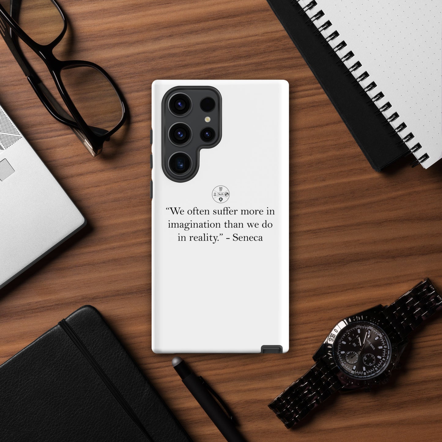 Seneca’s Wisdom – Stoic Philosophy Tough Case for Samsung® | Dual-Layer Protection