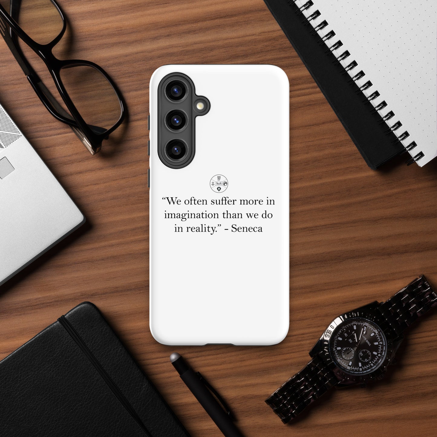 Seneca’s Wisdom – Stoic Philosophy Tough Case for Samsung® | Dual-Layer Protection