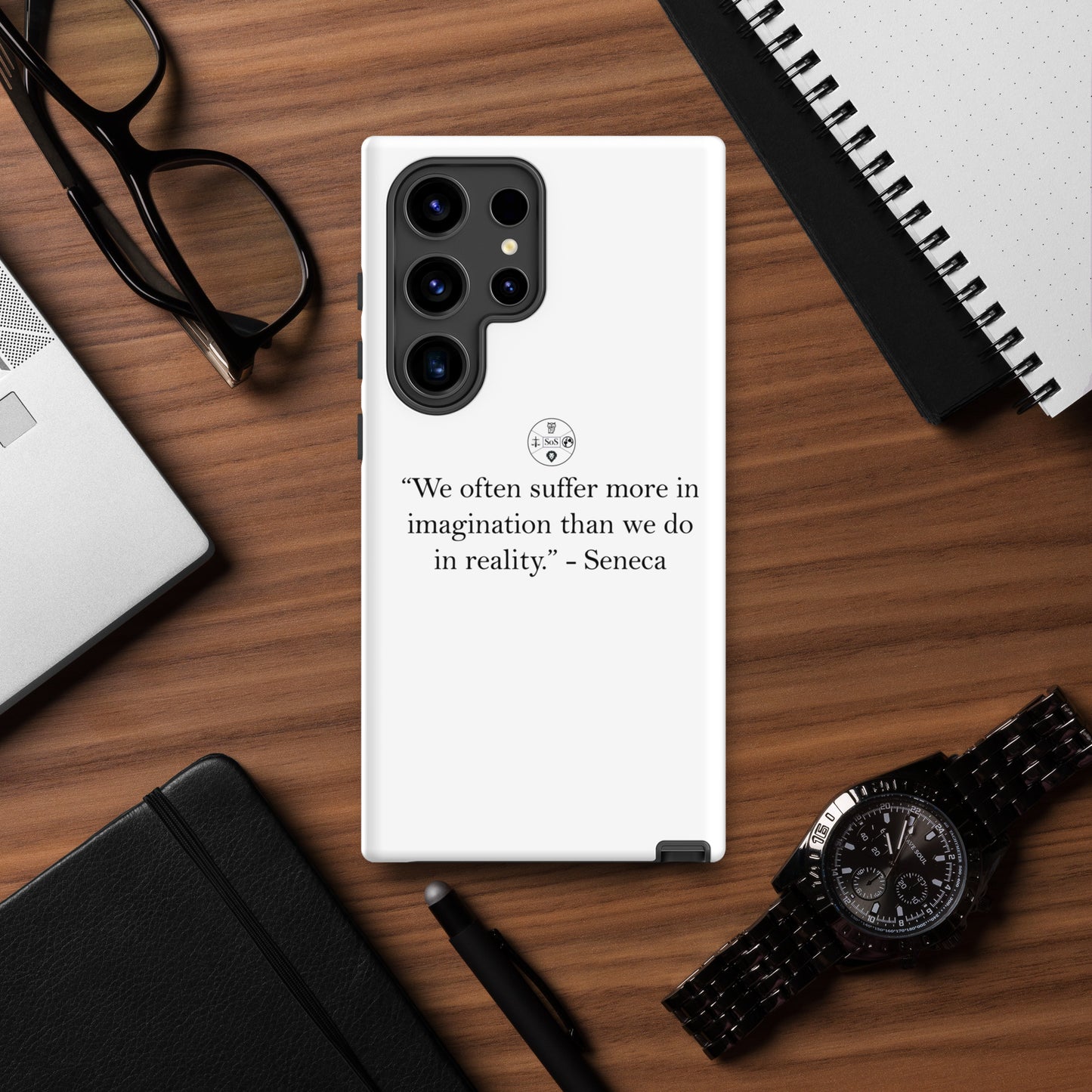 Seneca’s Wisdom – Stoic Philosophy Tough Case for Samsung® | Dual-Layer Protection