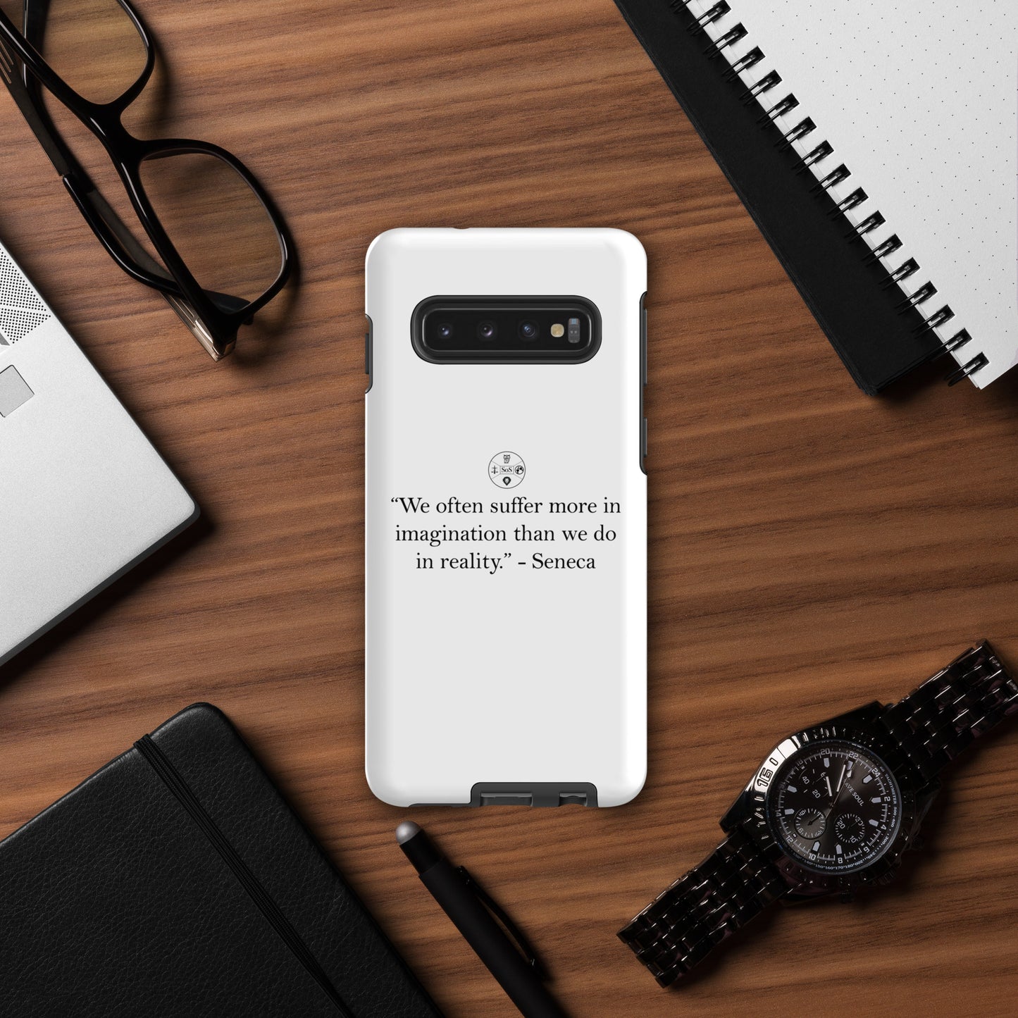 Seneca’s Wisdom – Stoic Philosophy Tough Case for Samsung® | Dual-Layer Protection
