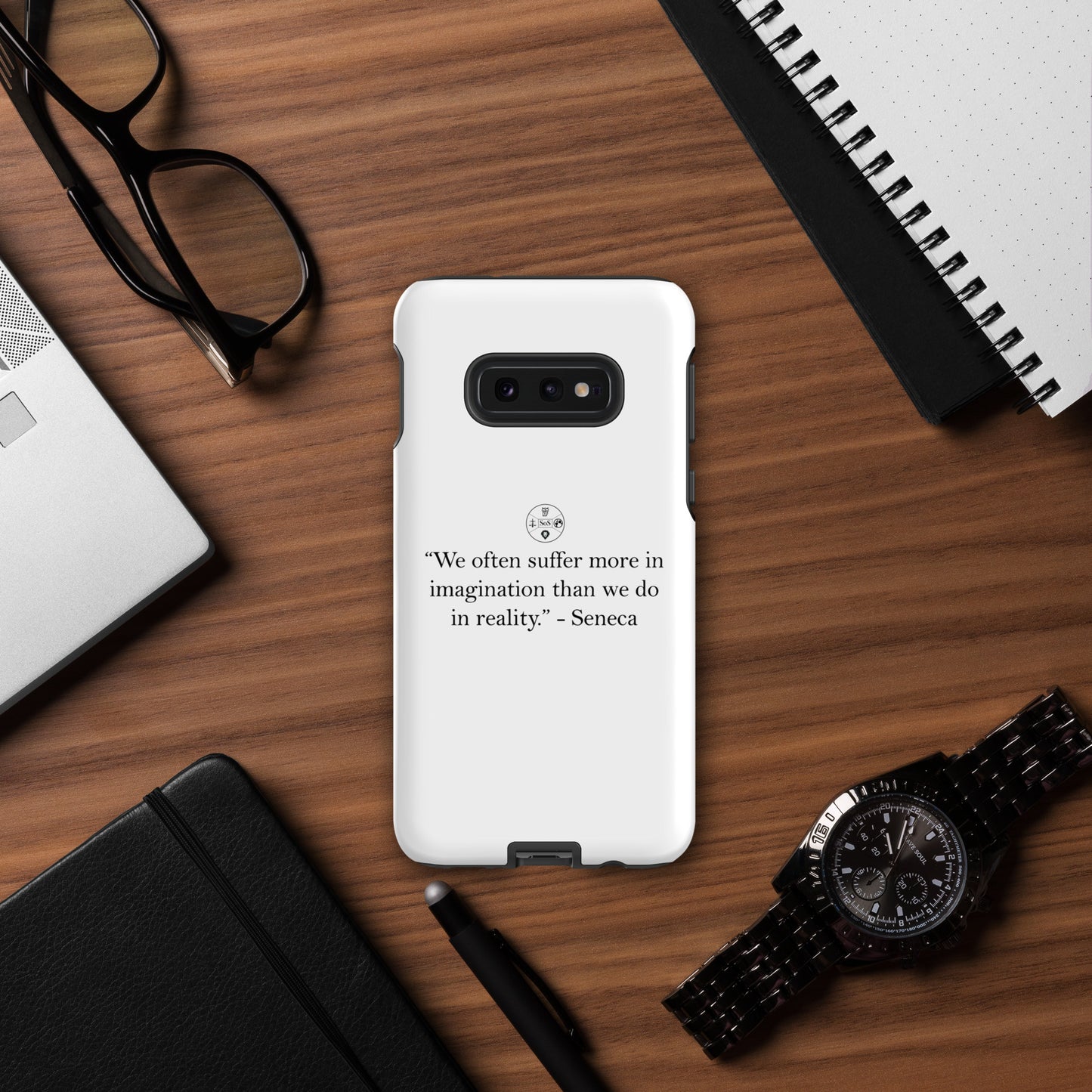 Seneca’s Wisdom – Stoic Philosophy Tough Case for Samsung® | Dual-Layer Protection