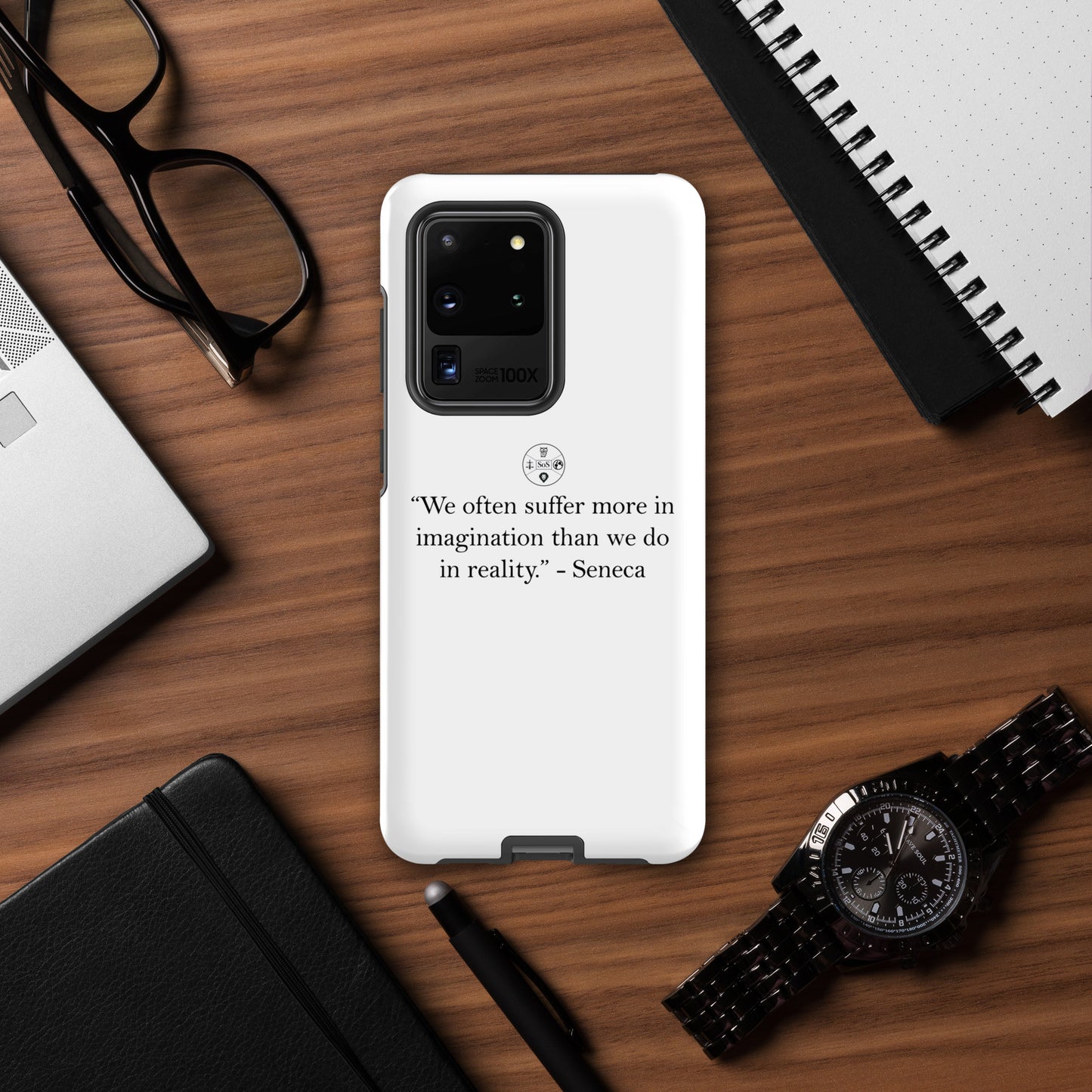 Seneca’s Wisdom – Stoic Philosophy Tough Case for Samsung® | Dual-Layer Protection