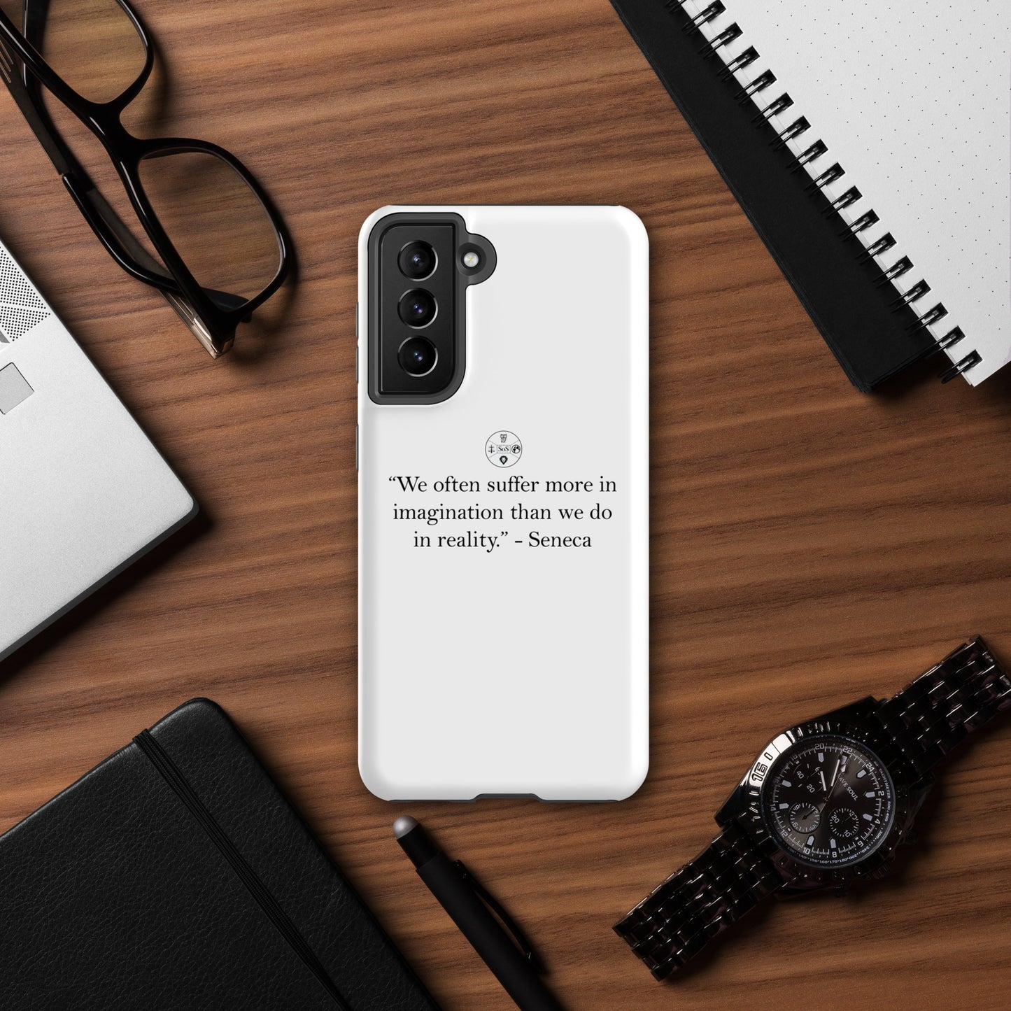 Seneca’s Wisdom – Stoic Philosophy Tough Case for Samsung® | Dual-Layer Protection