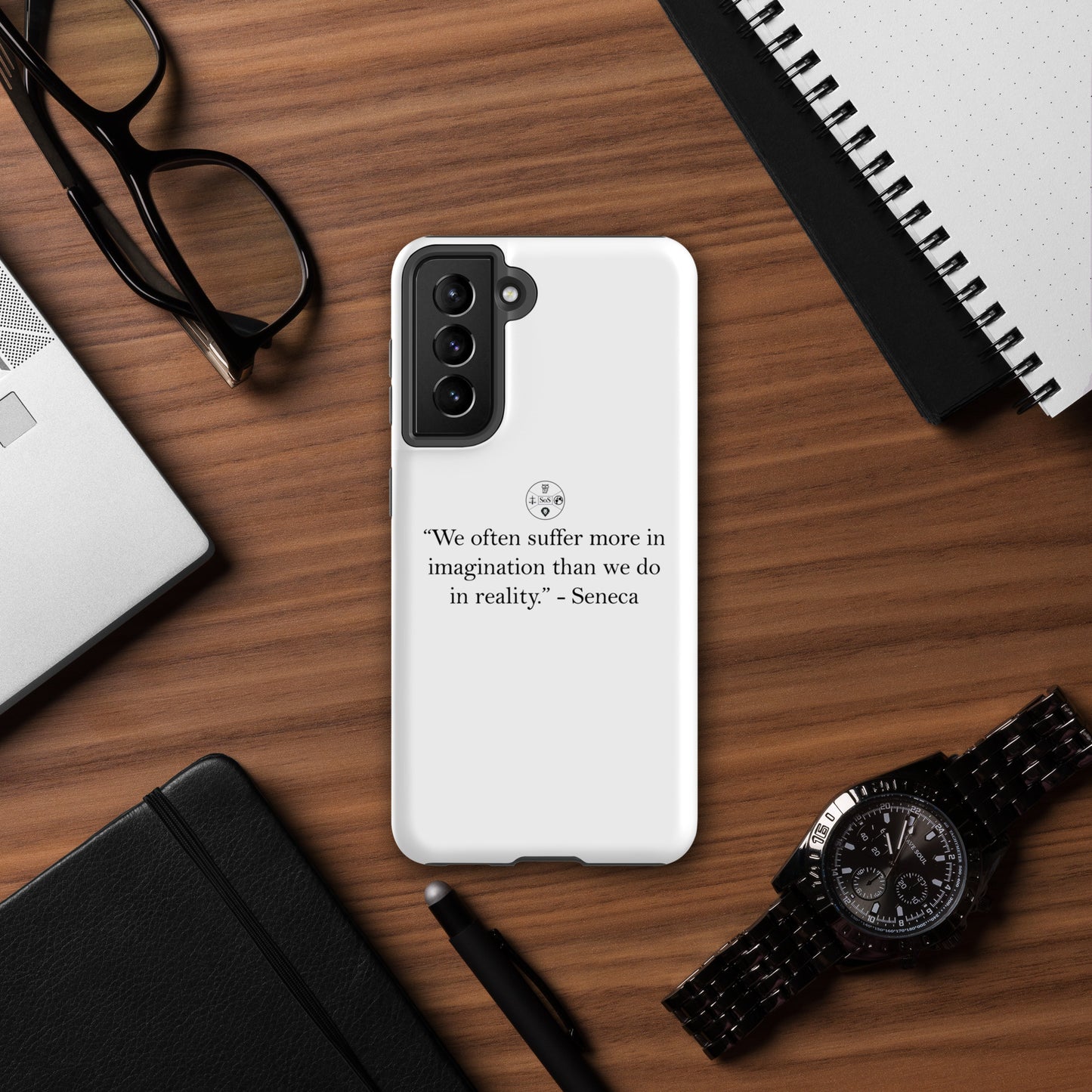 Seneca’s Wisdom – Stoic Philosophy Tough Case for Samsung® | Dual-Layer Protection