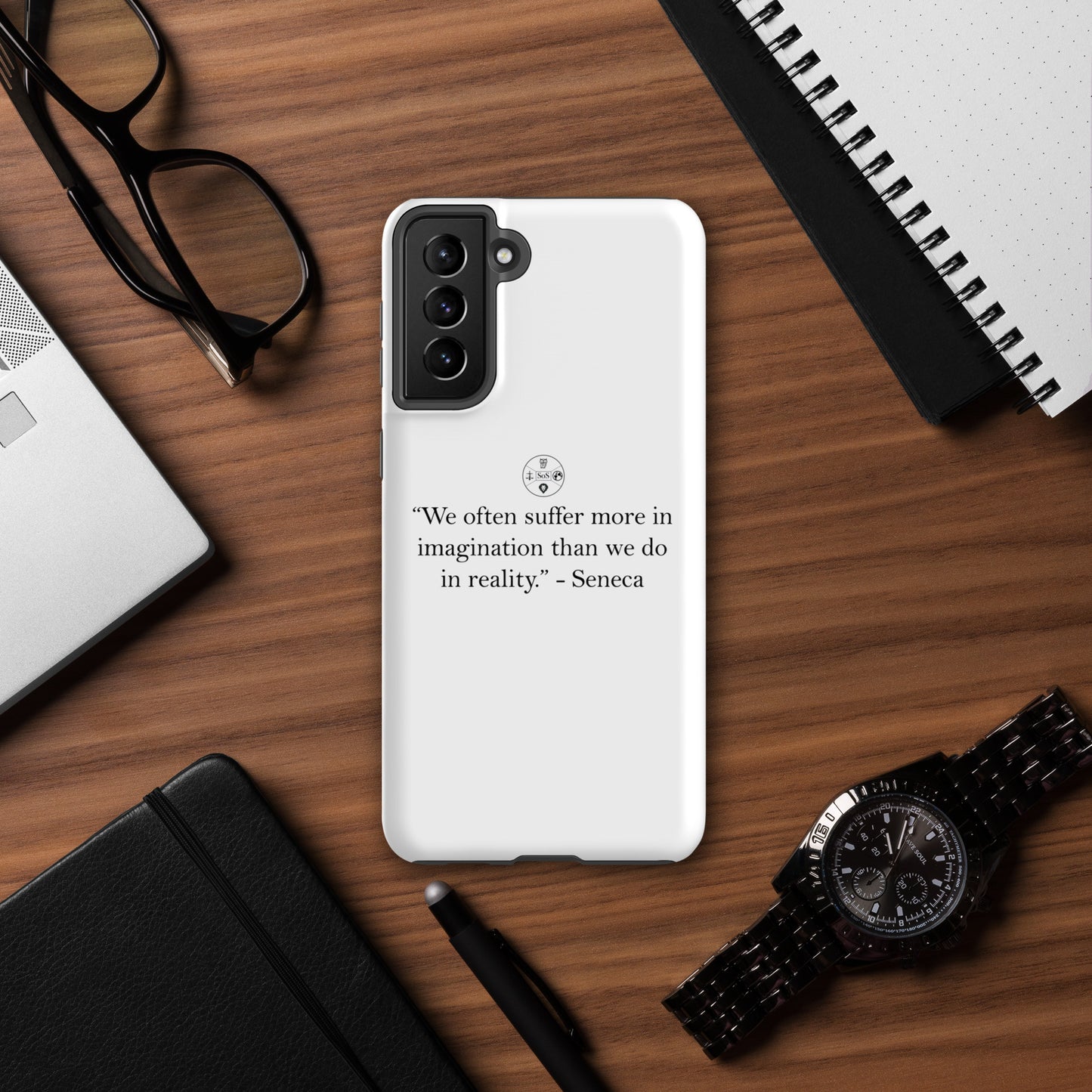Seneca’s Wisdom – Stoic Philosophy Tough Case for Samsung® | Dual-Layer Protection