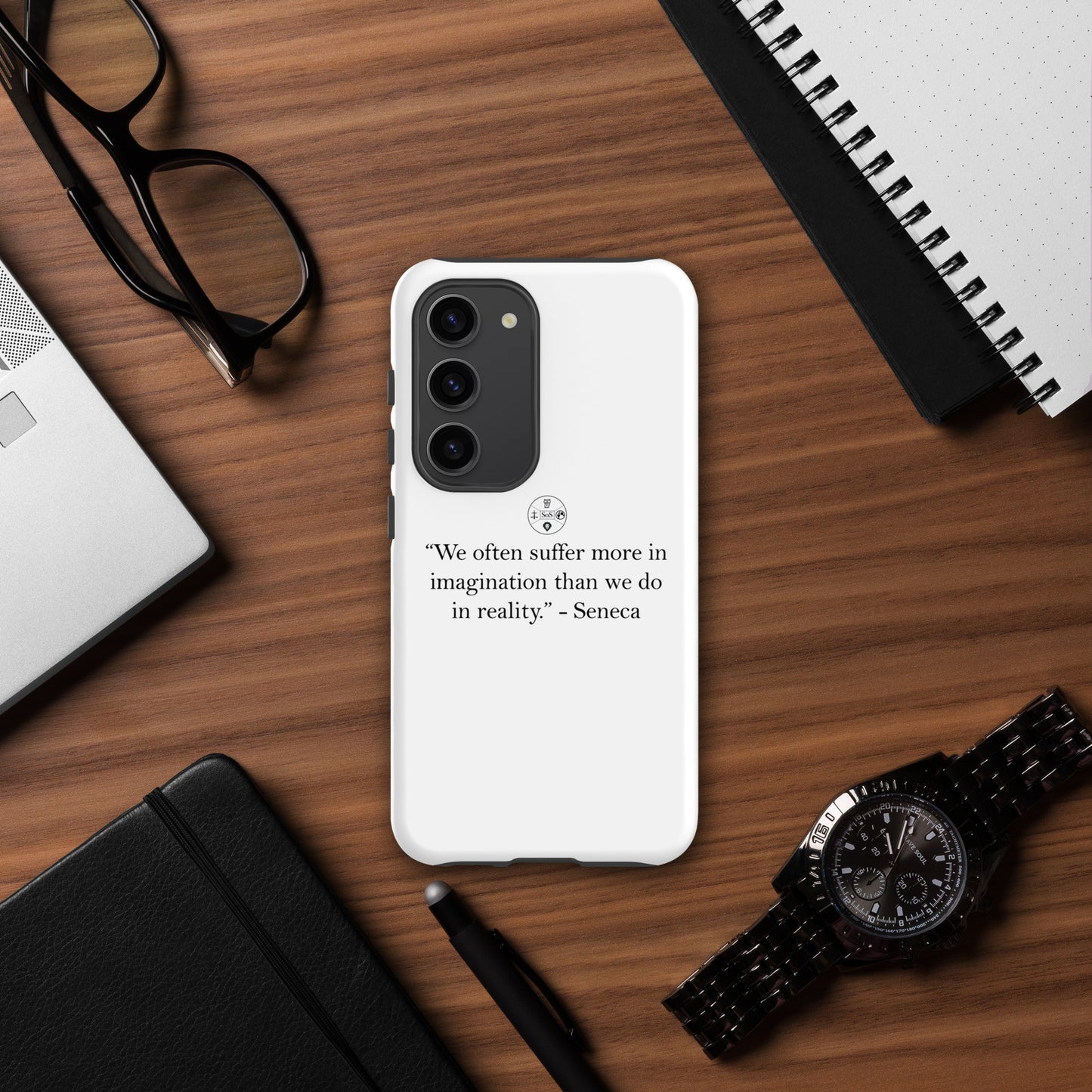 Seneca’s Wisdom – Stoic Philosophy Tough Case for Samsung® | Dual-Layer Protection