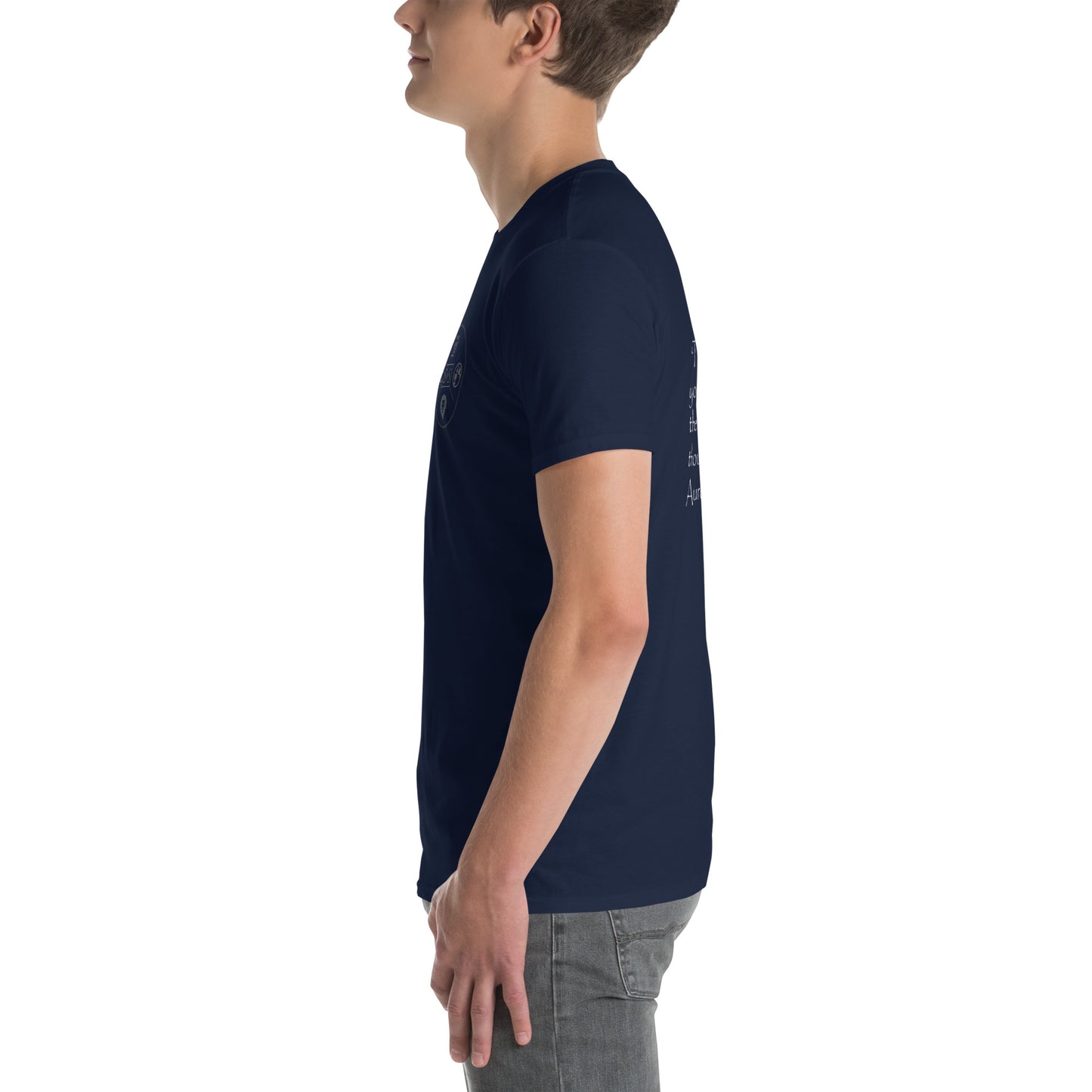 "The Happiness of Your Life Depends Upon the Quality of Your Thoughts" Marcus Aurelius T-Shirt | Stoic Philosophy Unisex Tee