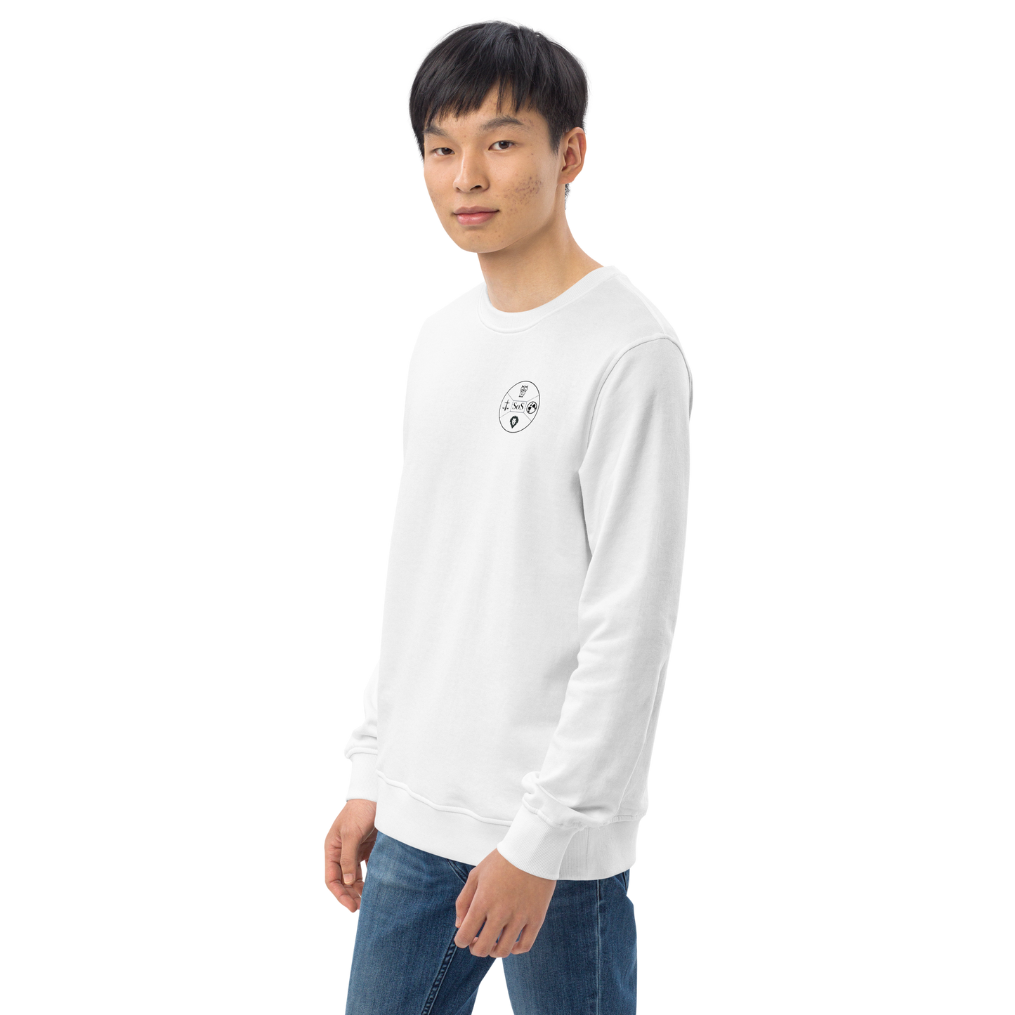 White "The Happiness of Your Life Depends Upon the Quality of Your Thoughts" Aurelius Unisex Long-Sleeve | Stoic Philosophy Apparel