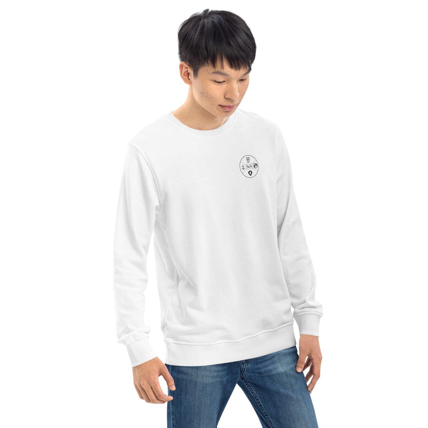 White "The Happiness of Your Life Depends Upon the Quality of Your Thoughts" Aurelius Unisex Long-Sleeve | Stoic Philosophy Apparel